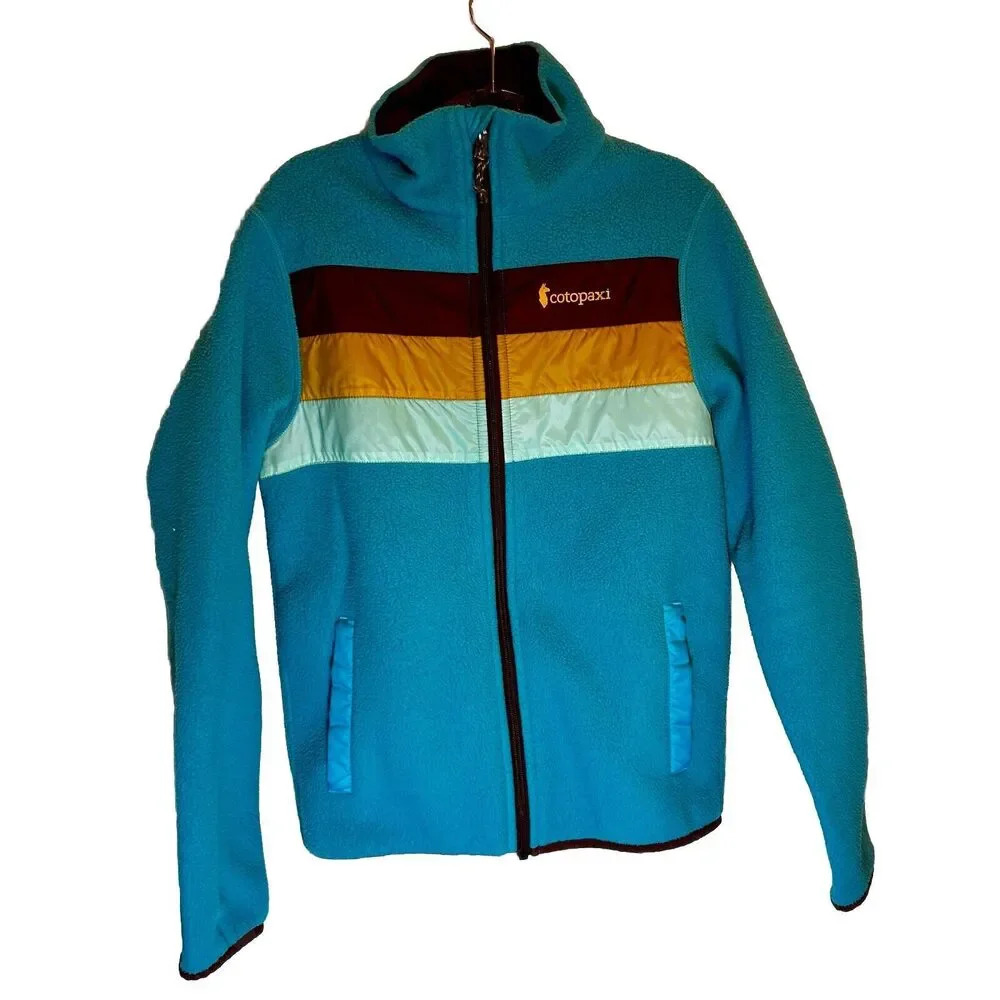 Cotopaxi Teal and Multicolor Fleece Jacket